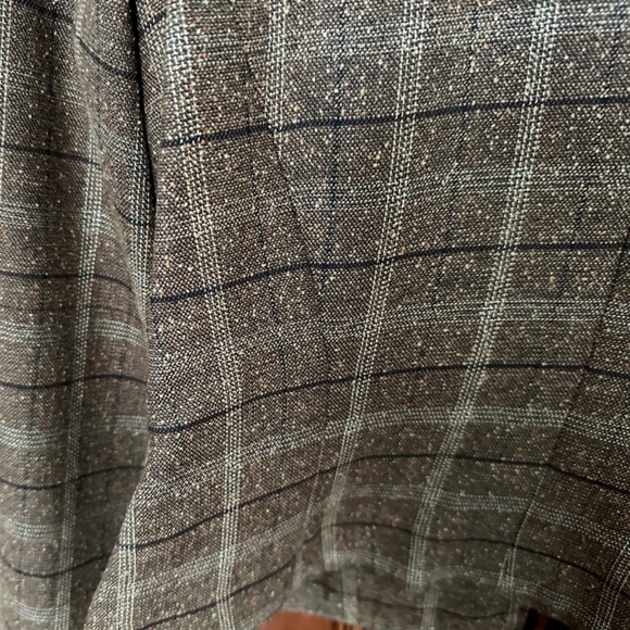 Jessica Howard Jacket Blazer Brown Tweed Plaid Zipped Size 10P - Picture 7 of 12